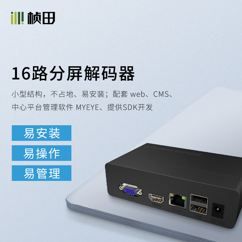 16路 网络多路解码分屏器ND7016（赠送电源适配器）