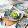 摩登主妇日式玉兰花陶瓷餐具套装盘碟家用碗碟菜盘子碗套装组合 商品缩略图3