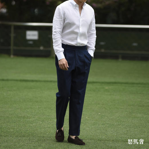 Canclini 法国亚麻白色意式工艺衬衫 商品图8