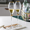 摩登主妇创意欧式金边玻璃杯家用水晶红酒杯香槟杯高脚杯鸡尾酒杯 商品缩略图2