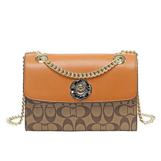 YMT-B919新品撞色小方包专柜潮流时尚百搭斜挎单肩印花包 商品图4