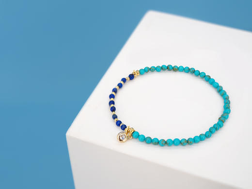 【世界树】天然青金石绿松石 手链两件套 原创小众 商品图2