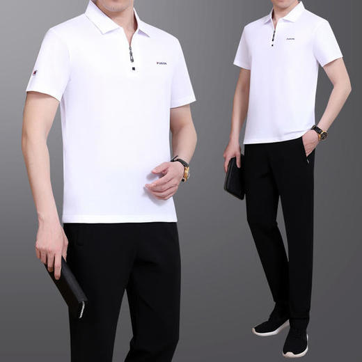 SP-176520休闲时尚显瘦男士两件套运动套装 商品图2