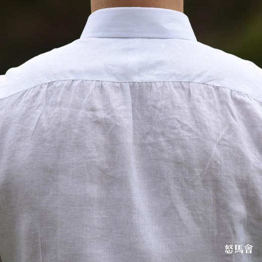 Canclini 法国亚麻白色意式工艺衬衫 商品图2