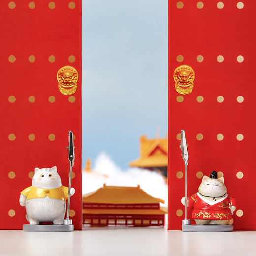 【故宫手帐】故宫猫系列侍卫猫便签夹-可爱 桌面创意摆件 手账 商品图1