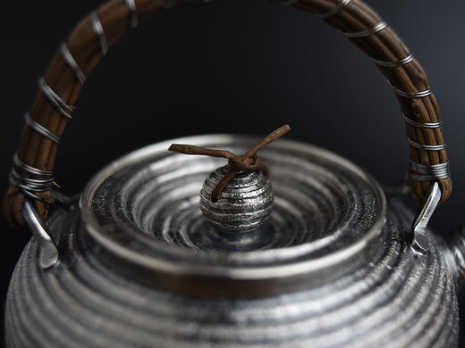 大理鹤庆芋头藤把煮水银壶 商品图6