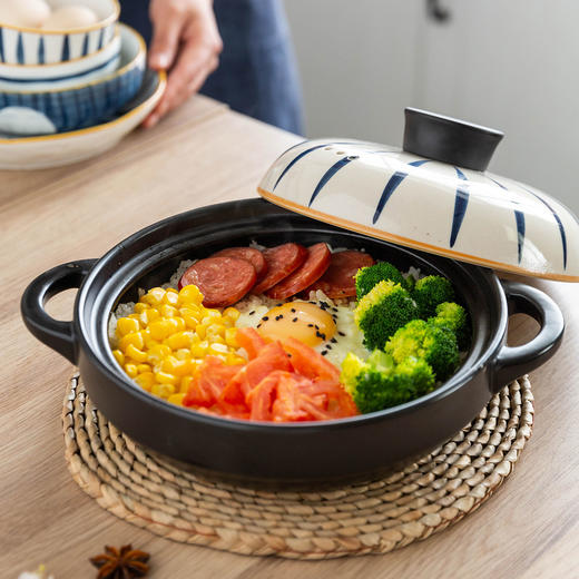 摩登主妇青瑶日式砂锅煲汤家用小沙锅燃气煲仔饭专用炖锅陶瓷锅