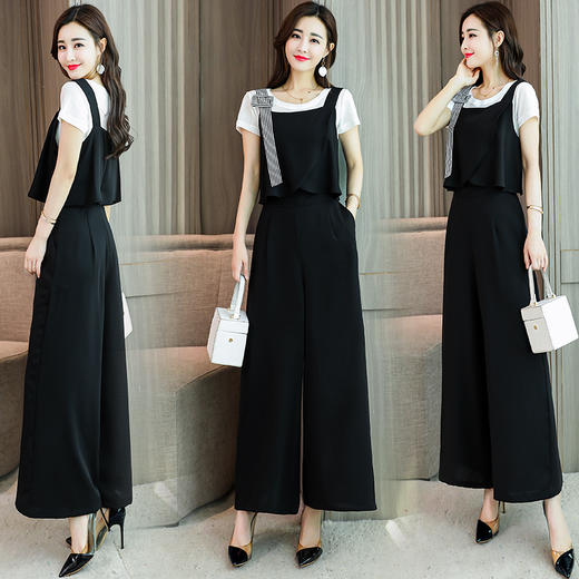 WZNH-SNX1201夏季圆点气质修身显瘦流行潮流韩版套装连衣裙 商品图2