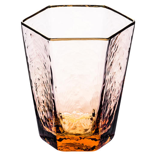 摩登主妇香枫六角玻璃杯透明酒杯香槟杯高脚杯家用创意水杯红酒杯