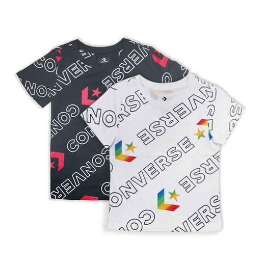 Converse匡威童衣短袖夏男童全身logo圆领短袖T恤衫CV2022016/CV2022033 商品图0