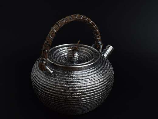 大理鹤庆芋头藤把煮水银壶 商品图5