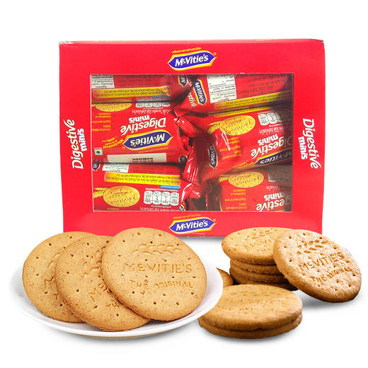 印度英国麦维他迷你全麦消化饼390g