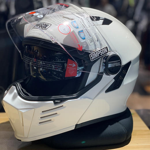 simpson辛普森modbandit揭面盔哈雷双镜片防雾头盔男