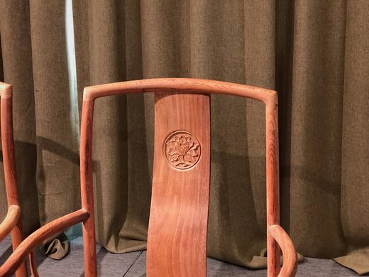 红桥红  家具严选  缅甸花梨(大果紫檀）  【178 石面茶趣 双抽屉马蹄腿茶桌】 商品图6