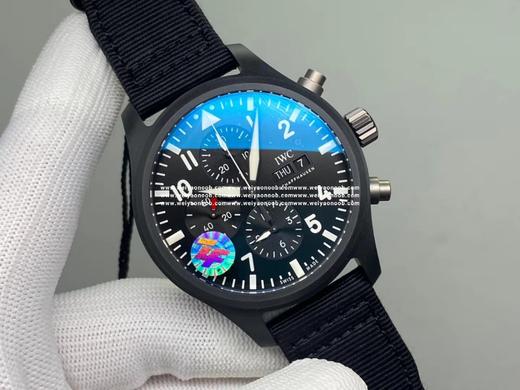 ZF万国IWC2019新款喷火战机计时腕表震撼来袭！驰骋高空 分秒必“真” ZF出品，必属精品！男士腕表，皮表带，自动机械机芯 商品图13