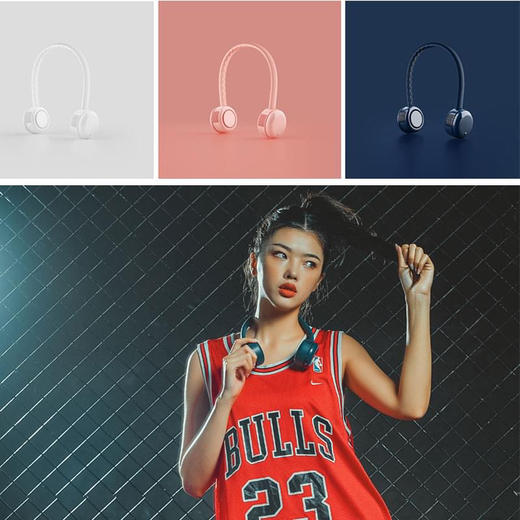 明星在用。Guzi新款解放双手 挂脖随身小风扇 商品图1