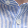 Canclini 法国亚麻蓝白条纹意式工艺衬衫 商品缩略图4