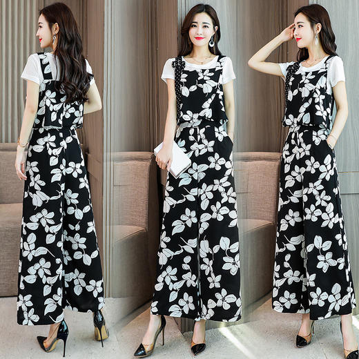 WZNH-SNX1201夏季圆点气质修身显瘦流行潮流韩版套装连衣裙 商品图1