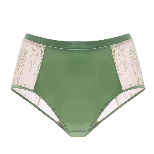 奶糖派大罩杯CremeX奶糖派联名系列人像刺绣三角裤高腰透气新品 商品图5