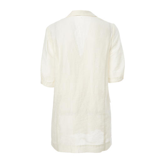 VIMAGE纬漫纪夏季新款翻领修身显瘦五分袖短外套女V1303921 商品图1