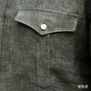 Canclini 法国亚麻军绿色意式工艺衬衫 商品缩略图4