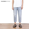 NINEWAY九平道 022N21 修身九分破洞牛仔裤男洗水日系复古 商品缩略图0