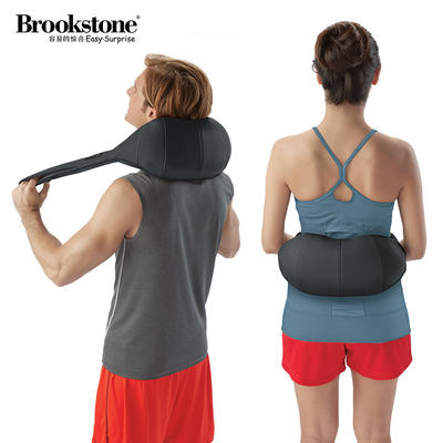 博克斯通brookstone颈背指压加热按摩器有绳丨12000798