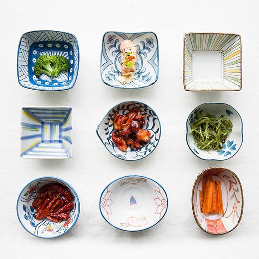 摩登主妇日式创意手绘异形碗酱料蘸料碗调味碟餐具小碗配菜碗 商品图4