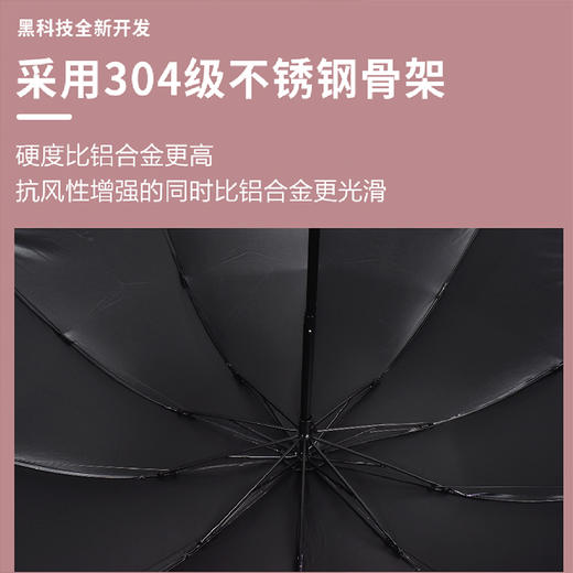 复古格子十骨双人加大晴雨两用伞黑胶防晒加厚抗风日系晴雨伞FZ20205 商品图8