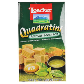 莱家抹茶味粒粒威化饼干110g