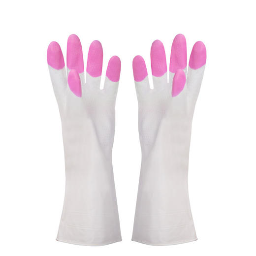 熊诺 鲨鱼油厨房清洁手套 橡胶单层1双均码（颜色随机）ZMXNSYST 商品图0