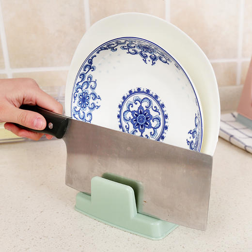 熊诺 厨房带接水盘锅盖架菜板架（均码颜色随机）ZMXNCBJ 商品图2