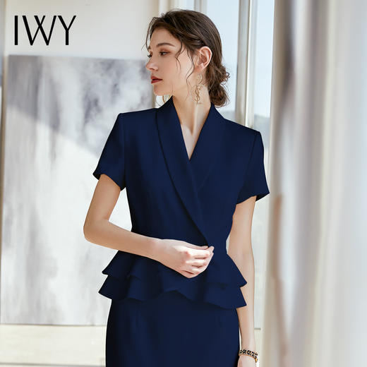 IWY/藏蓝色套裙西服套装A-CS810 商品图1