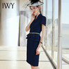 IWY/藏蓝色套裙西服套装A-CS810 商品缩略图8