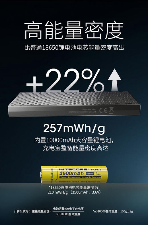 碳纤维超轻充电宝 10000毫安大容量 奈特尔品牌特价促销 商品图5