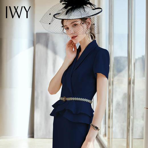 IWY/藏蓝色套裙西服套装A-CS810 商品图3