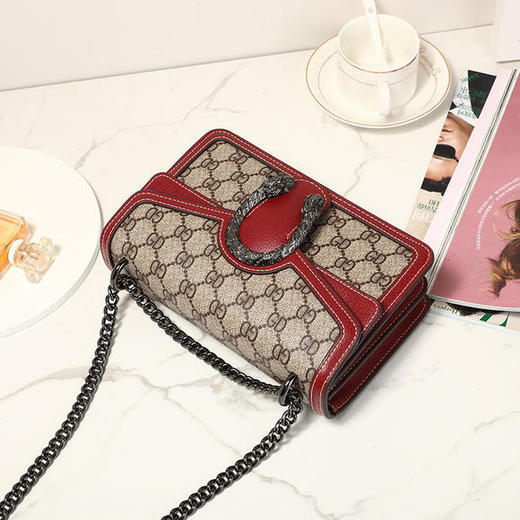 LW-SML-GL202新款欧美复古潮流时尚链条斜挎包 商品图2