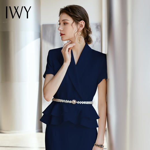 IWY/藏蓝色套裙西服套装A-CS810 商品图2
