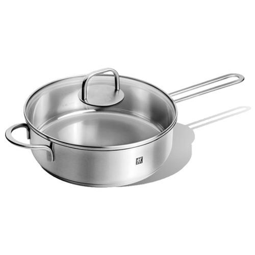 德国双立人TWIN Nova Plus平底煎炒锅24cm厨房锅具不锈钢奶锅家用 商品图0