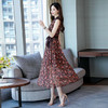 WZNH-BBL6670（配腰带）印花潮流时尚短袖韩版收腰夏季连衣裙 商品缩略图2