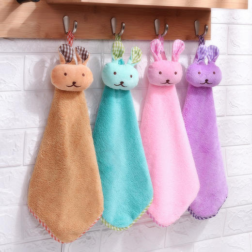 熊诺 卡通兔子擦手巾30cm（颜色随机） ZMXNCSJ 商品图0
