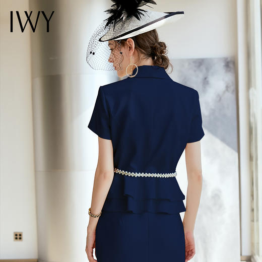 IWY/藏蓝色套裙西服套装A-CS810 商品图4