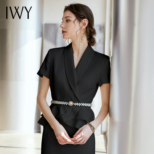 IWY/黑色套裙西服套装A-CS810 商品图0