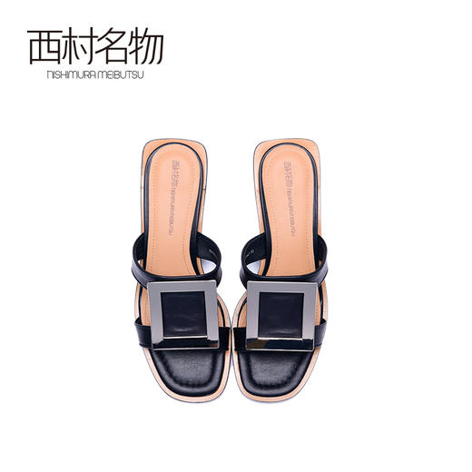 西村名物2020年夏季新款女凉鞋跟型时尚凉拖X20BJ23051 商品图2