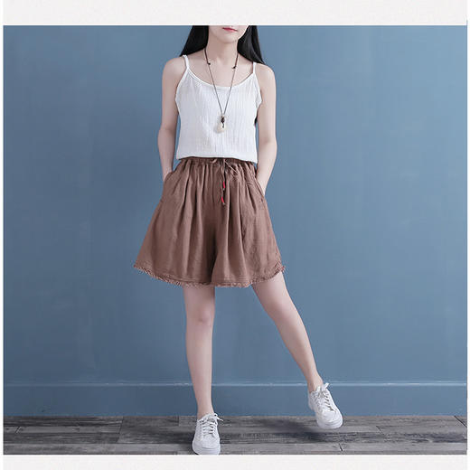 裁缝学苑 AG54女士文艺范抽绳系带宽松短裤阔腿裤服装纸样裁剪图 商品图1