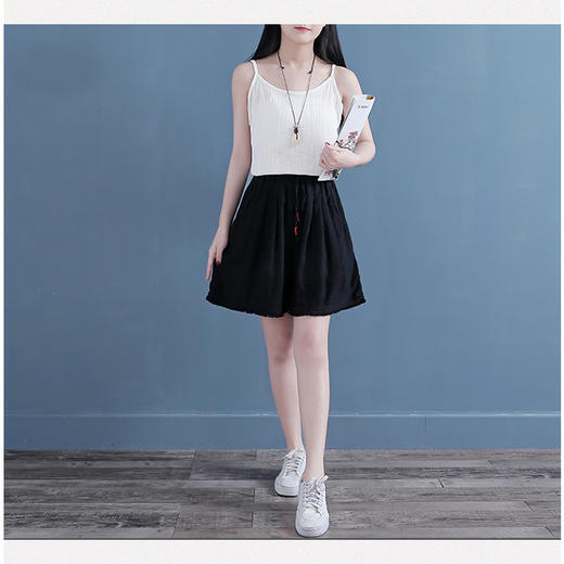 裁缝学苑 AG54女士文艺范抽绳系带宽松短裤阔腿裤服装纸样裁剪图 商品图2