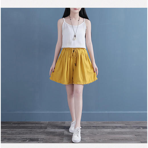 裁缝学苑 AG54女士文艺范抽绳系带宽松短裤阔腿裤服装纸样裁剪图 商品图4