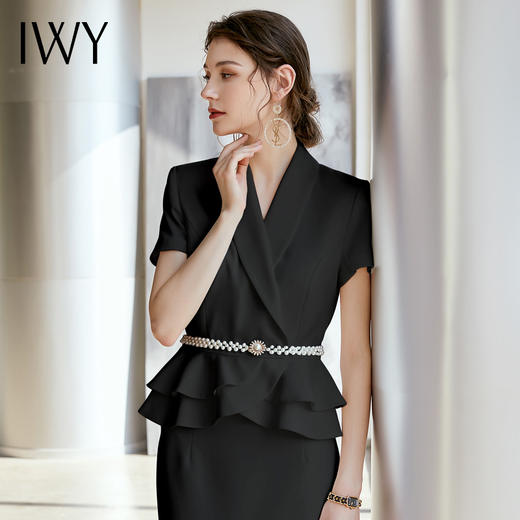 IWY/黑色套裙西服套装A-CS810 商品图2