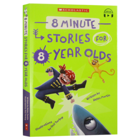 给八岁小孩的故事书 8分钟短故事绘本 英文原版 8 Minute Stories For 8 Year Olds 亲子共读 进口英语书籍 学乐出版Schoolastic