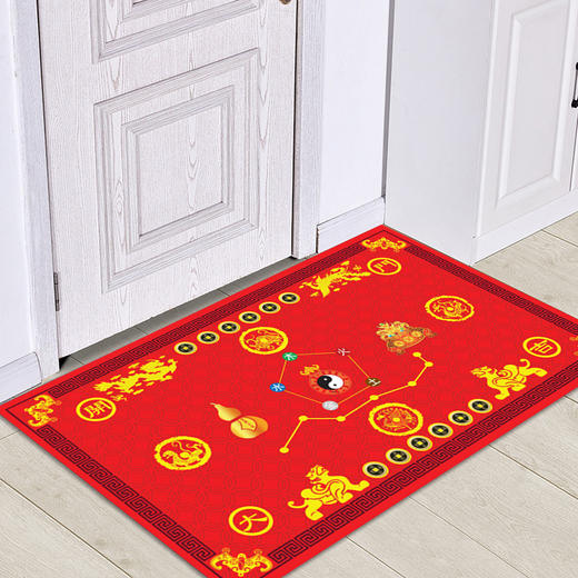 RZ-RZTJFS0003开门大吉风水门垫太极阴阳五行垫 商品图1